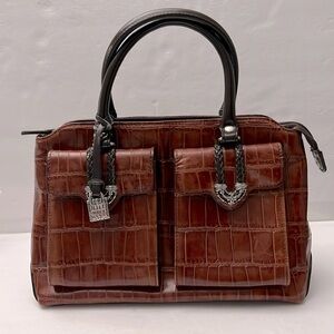 MC Marc Chantal Satchel Faux Alligator Purse Never Used